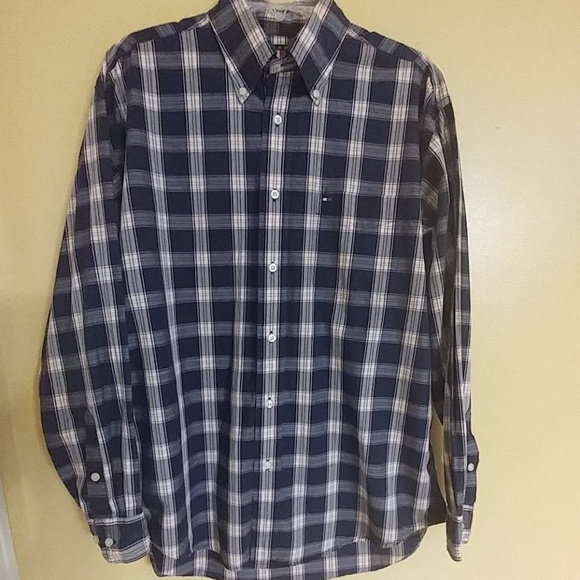 Tommy Hilfiger Other - 3/$25 Sale! TOMMY HILFIGER Blue Plaid Shirt M